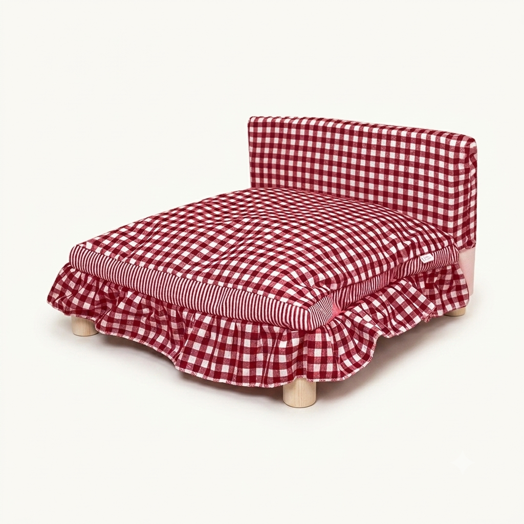 Washable Wooden Cat Bed