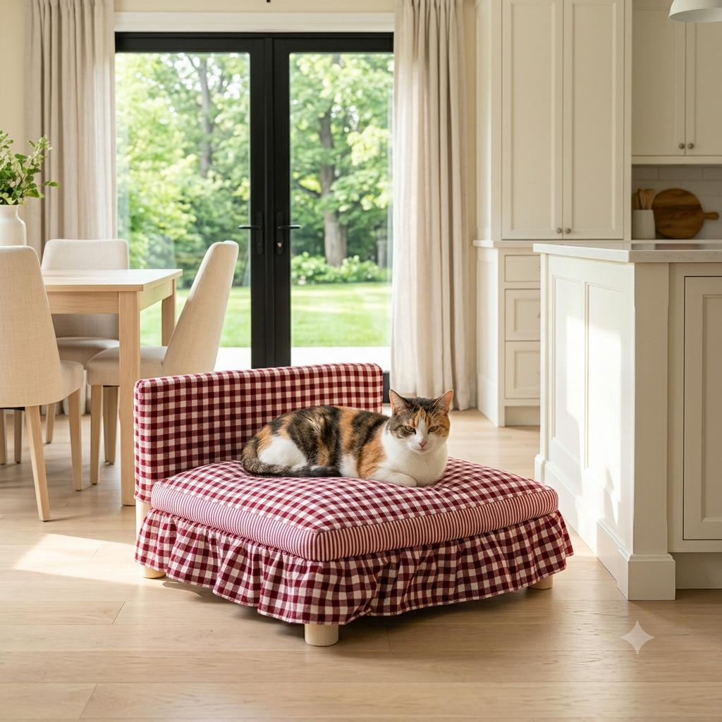 Washable Wooden Cat Bed