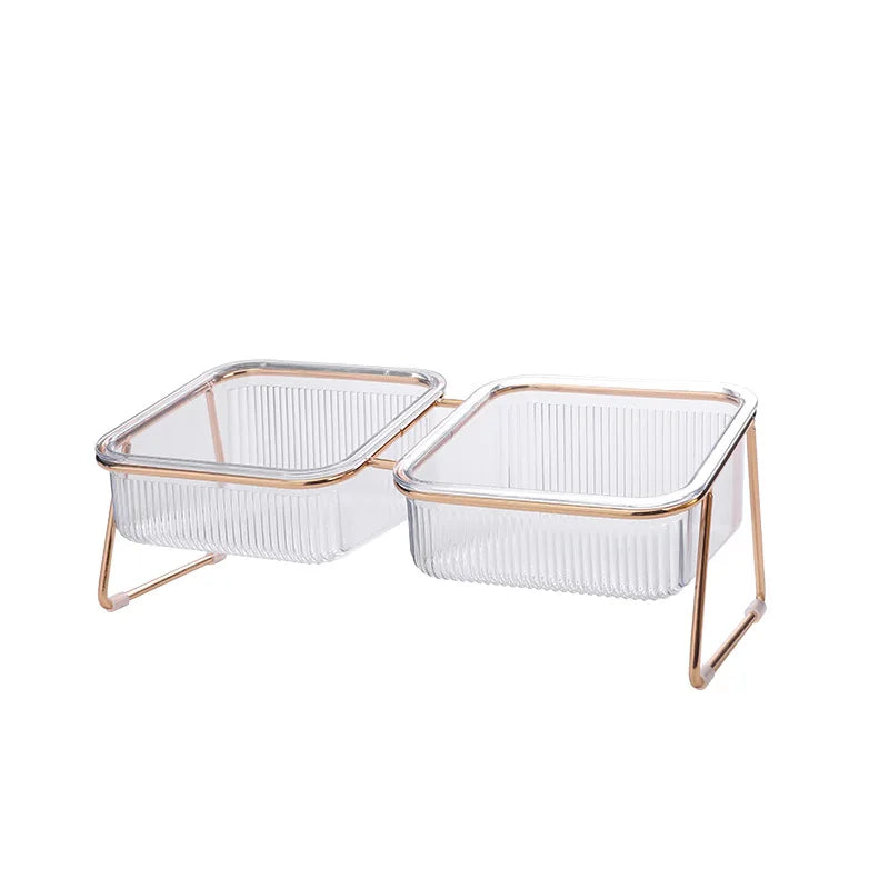 Raised Transparent Cat Bowl
