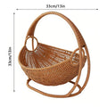 Faux Rattan Cat Basket Bed
