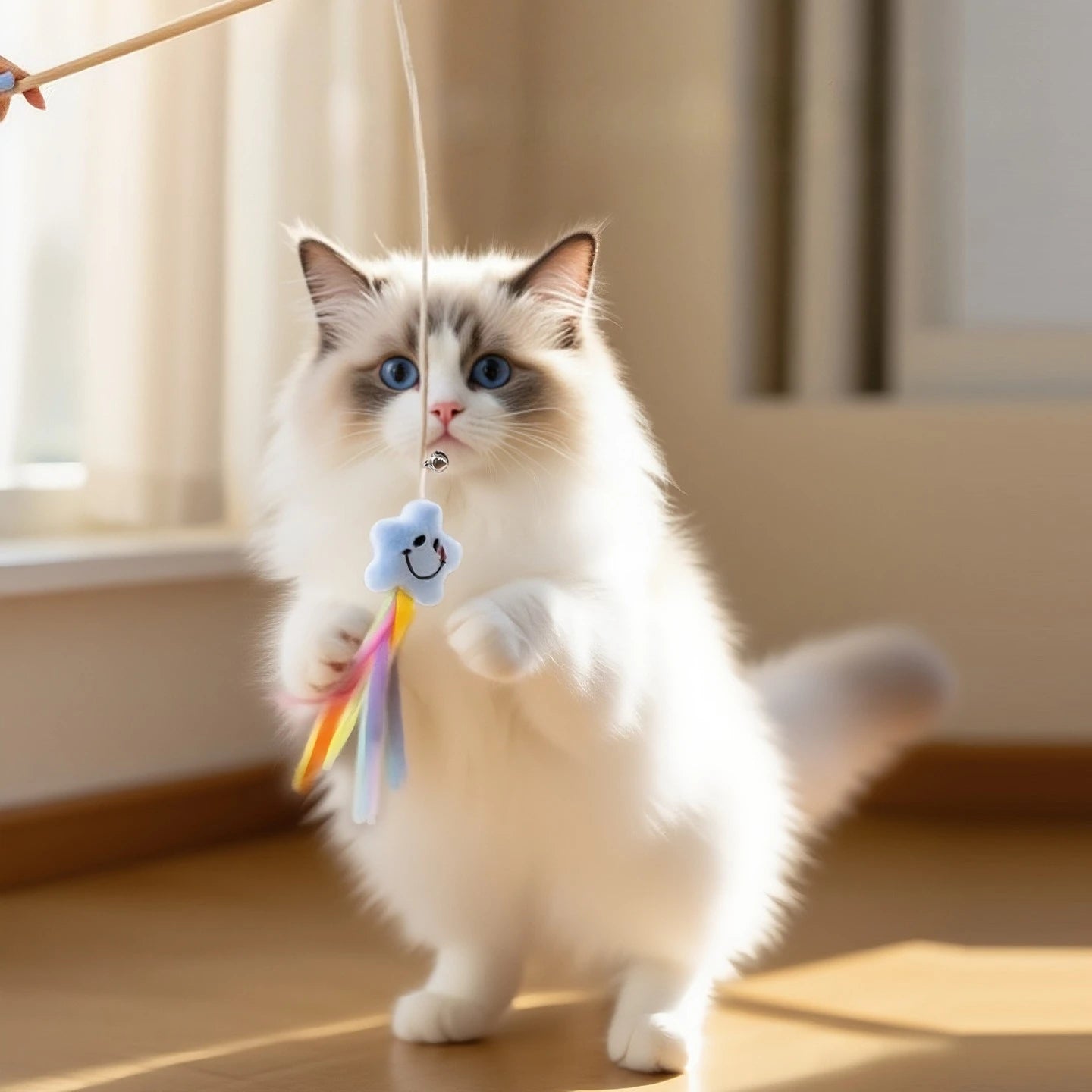 Wooden Cat Teaser Wand