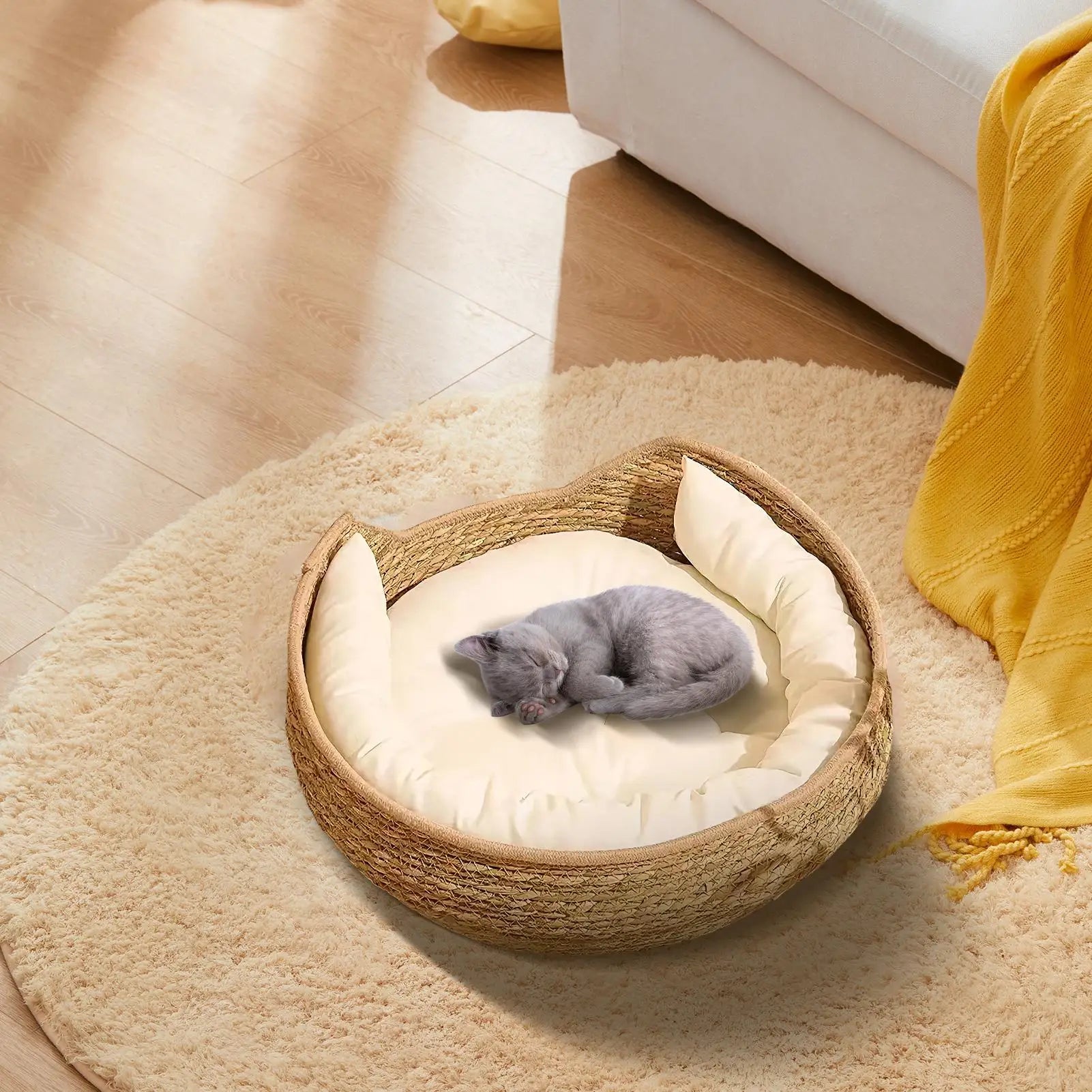 Cotton Rope Cat Basket Bed