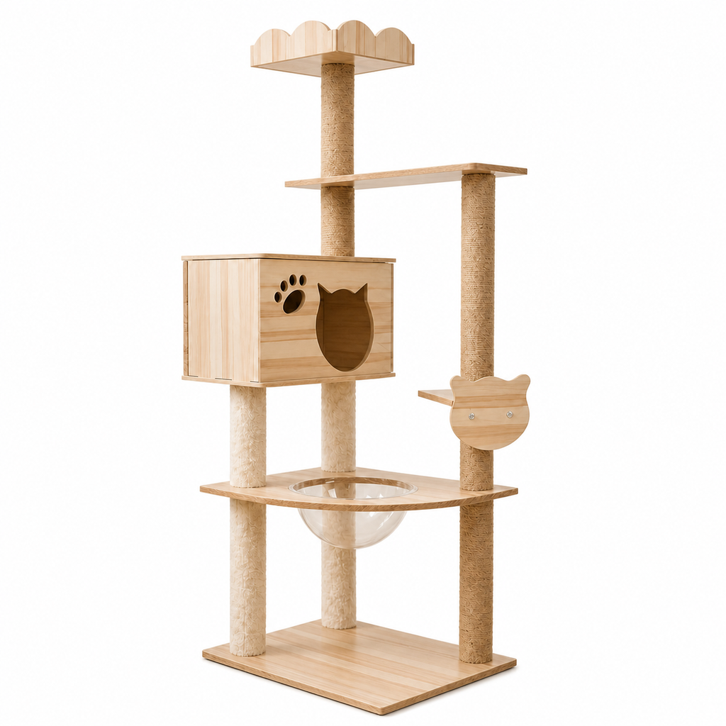 Space Capsule Cat Scratcher Nest