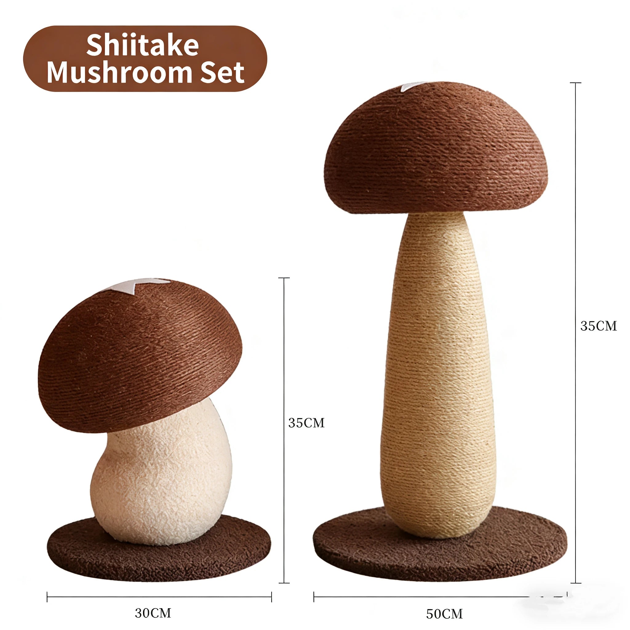 Mushroom Sisal Cat Scratcher