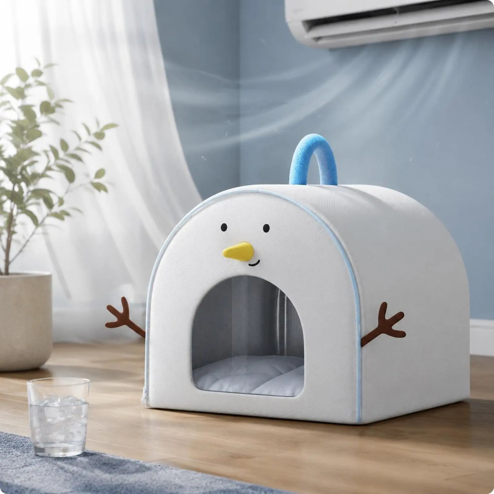 Cooling Cat Ice House Bed