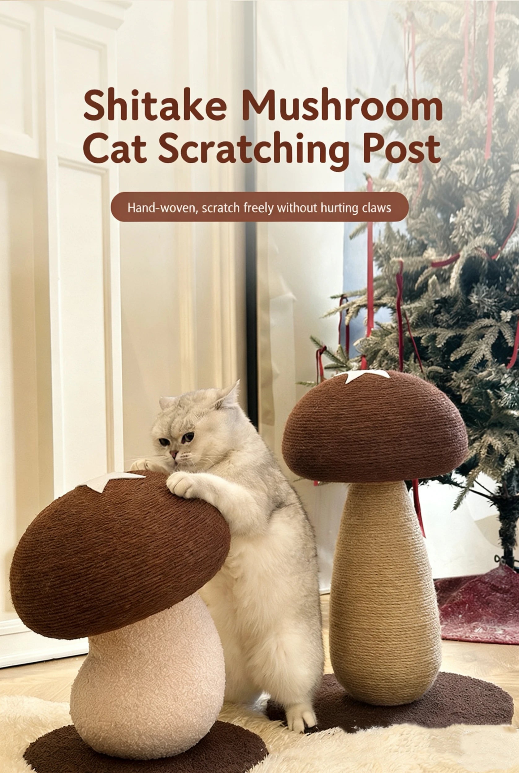 Mushroom Sisal Cat Scratcher