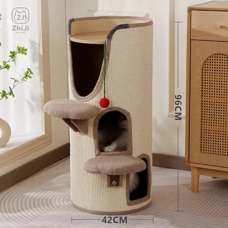 Multi-Level Sisal Cat Tree
