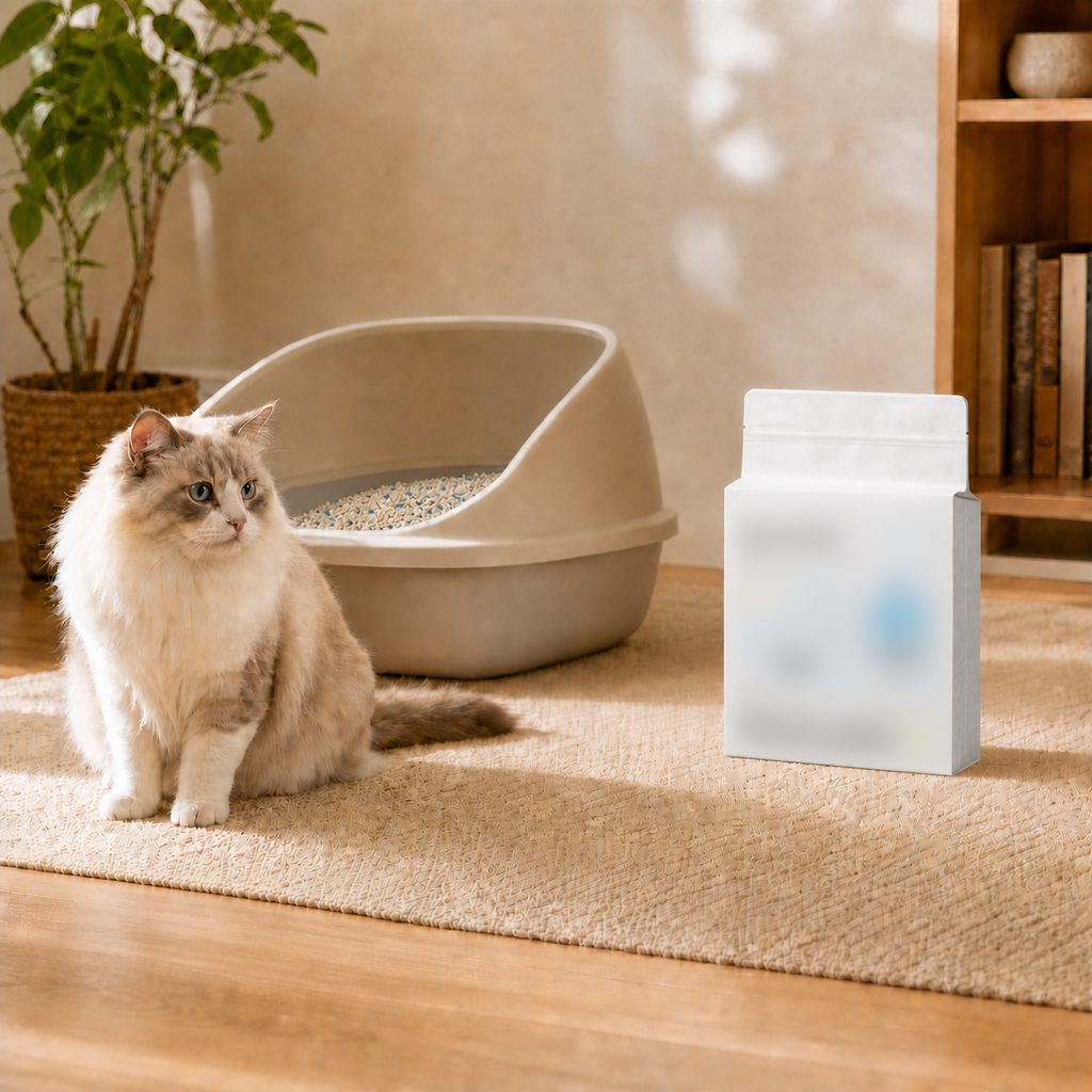 Odor-Control Carbon Crystal Tofu Blend Cat Litter | Odour Control, Fast Clumping & Low Dust | 2.5kg