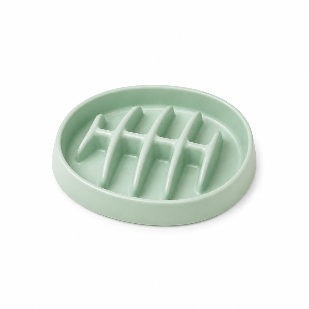 Fishbone Slow Feeder Bowl