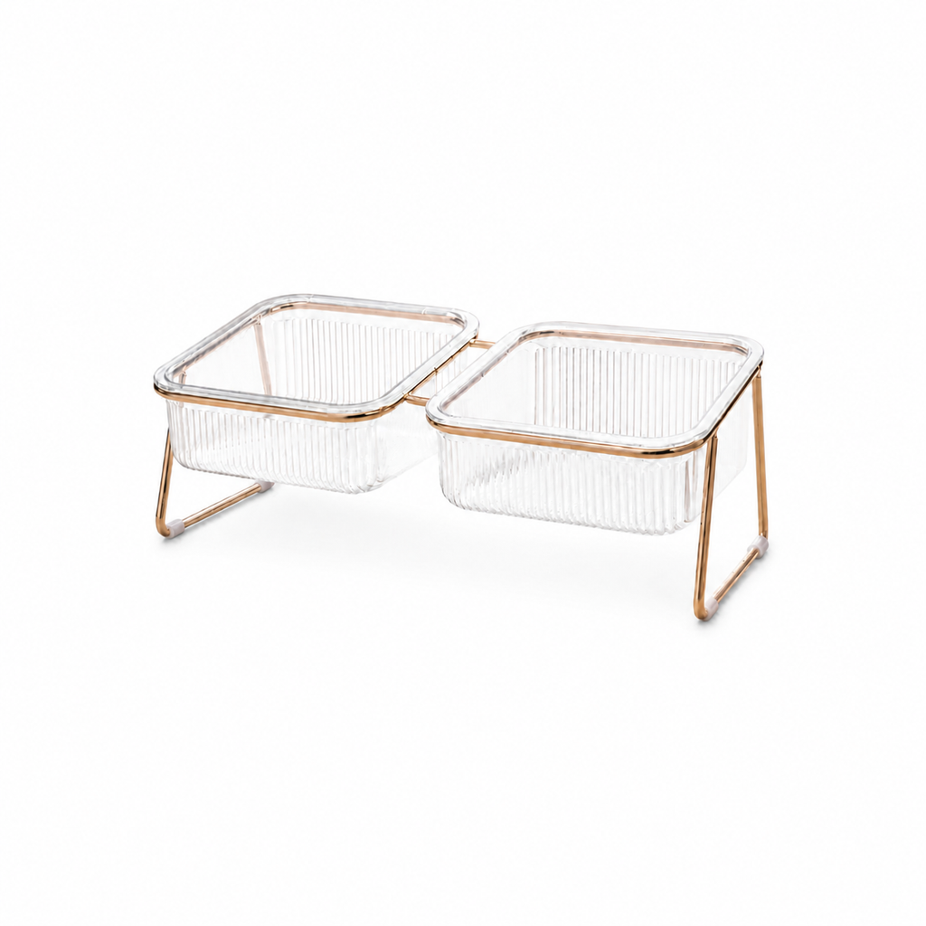 Raised Transparent Cat Bowl