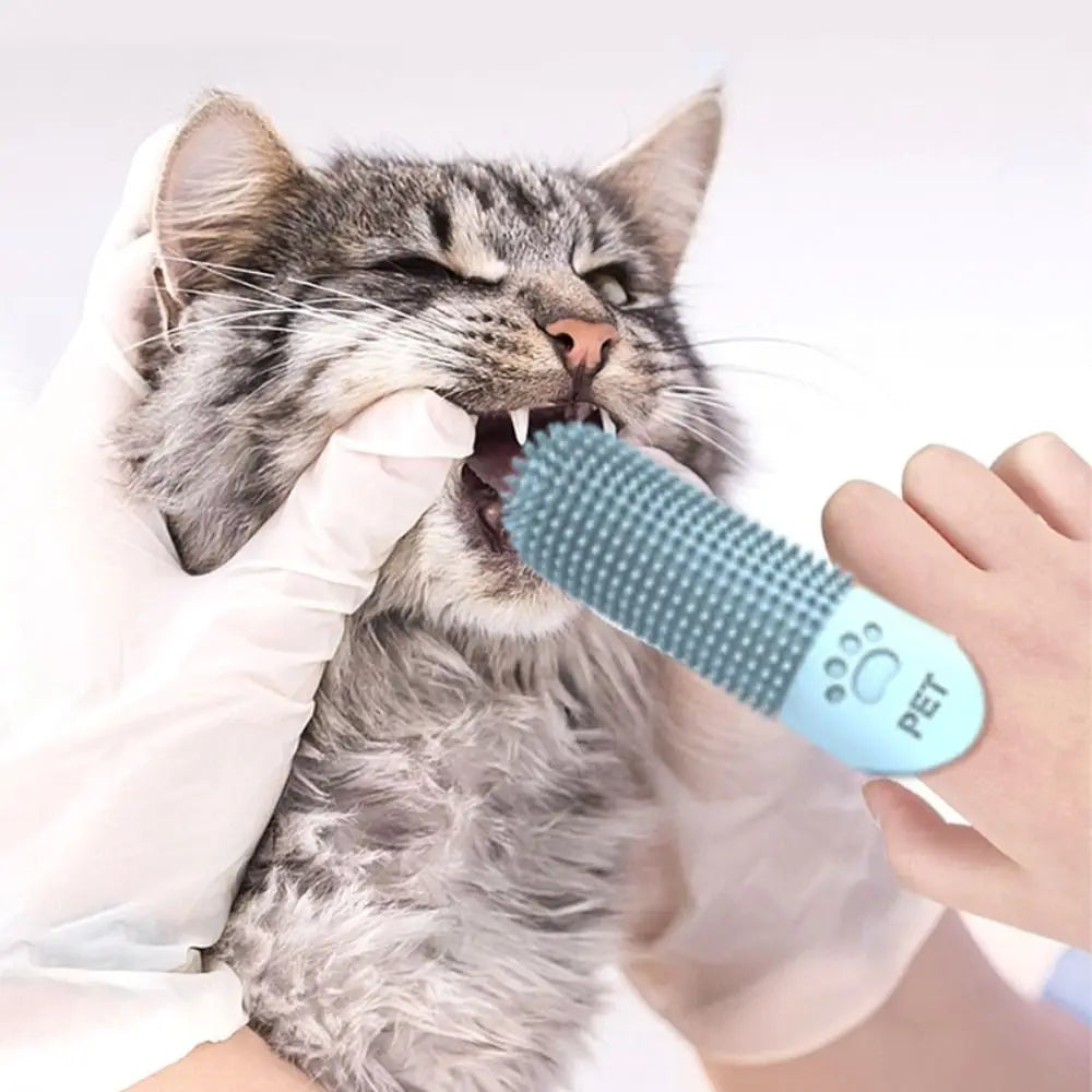 Silicone Finger Cat Toothbrushes