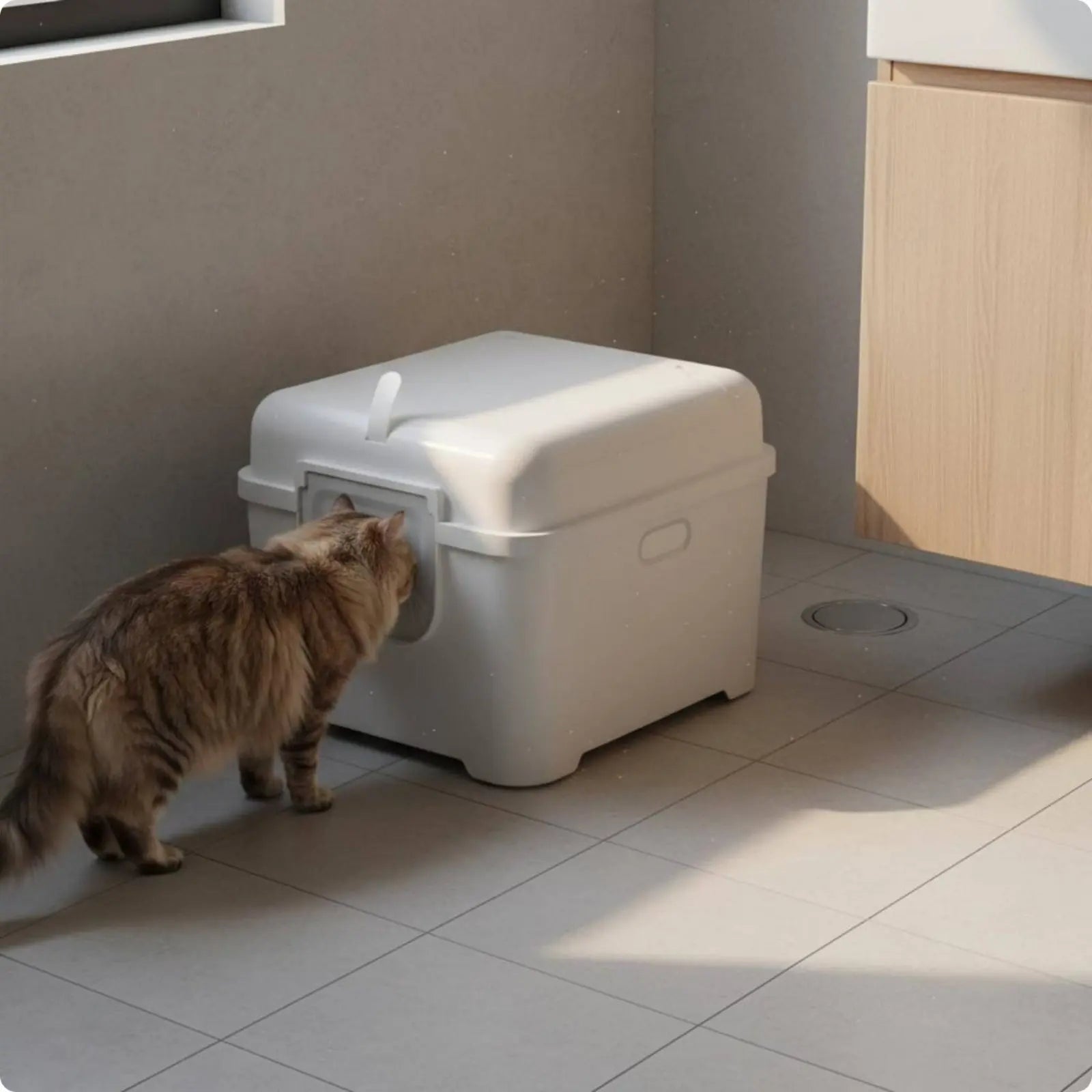 Extra-Large Enclosed Cat Litter Box