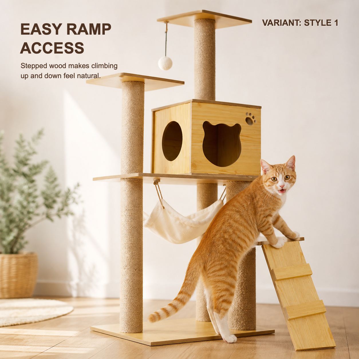 Space Capsule Cat Scratcher Nest