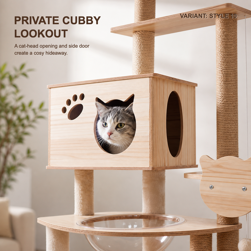 Space Capsule Cat Scratcher Nest