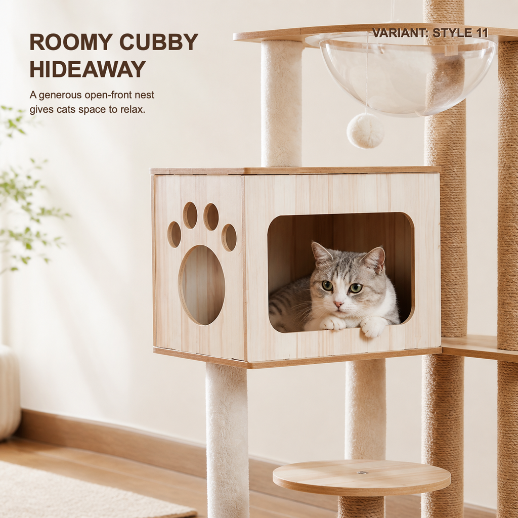 Space Capsule Cat Scratcher Nest