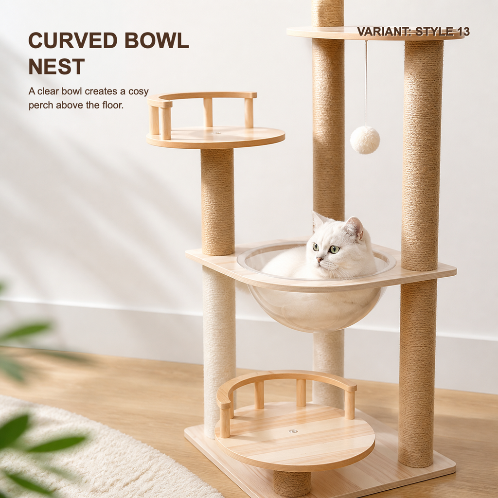 Space Capsule Cat Scratcher Nest