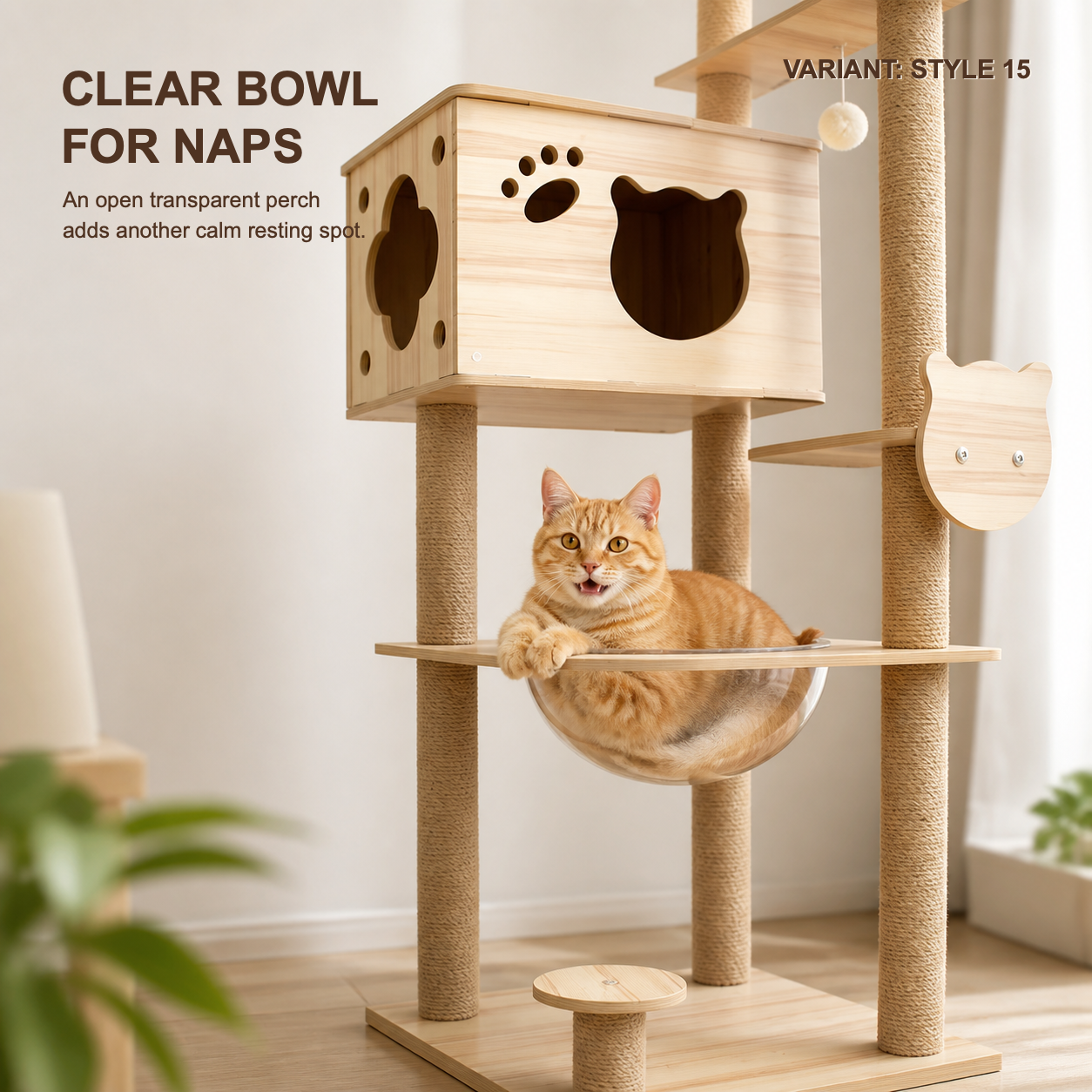 Space Capsule Cat Scratcher Nest