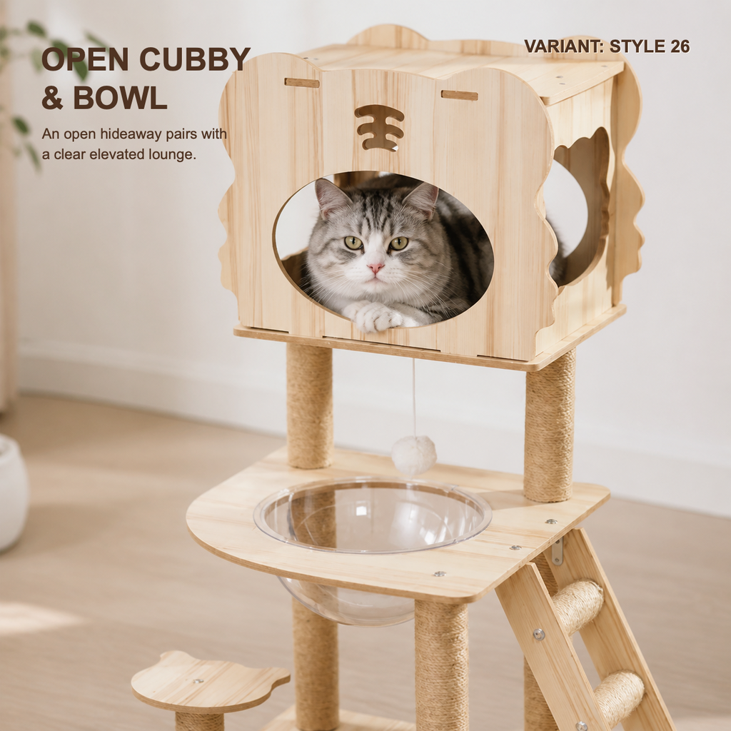 Space Capsule Cat Scratcher Nest