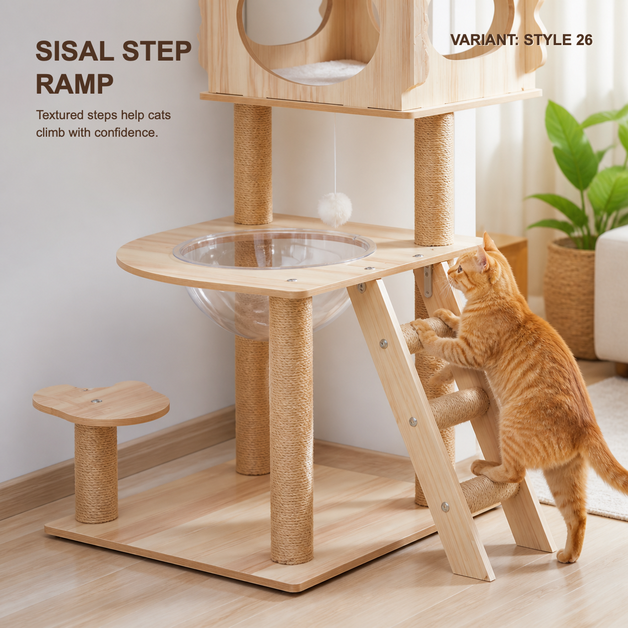Space Capsule Cat Scratcher Nest
