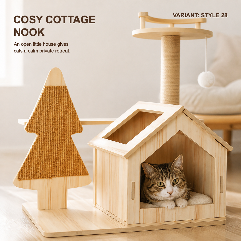 Space Capsule Cat Scratcher Nest