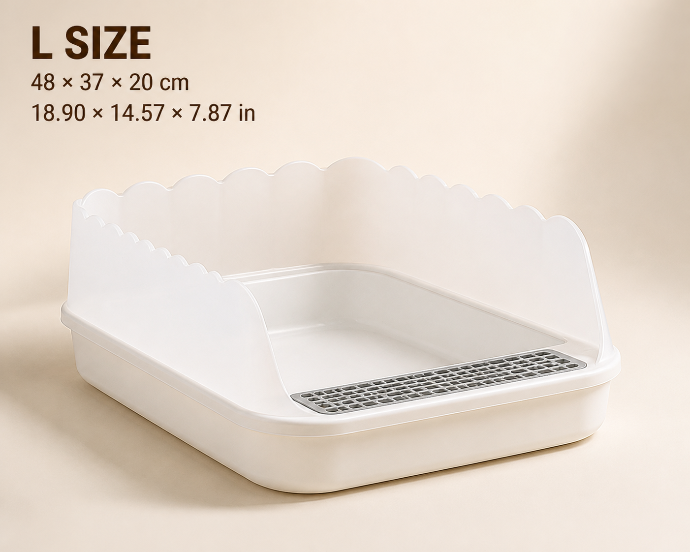 Semi-Enclosed Cat Litter Box